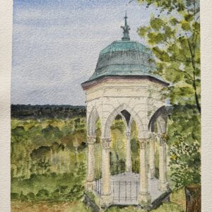 Kunst-Postkarte aus dem Bergischen Land - Heimatserie Nr. 5 Müngstener Diederichstempel
